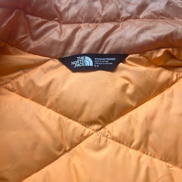 The North Face Aconcagua Down Vest 550 Orange Sherbert Nasturtium Gilet Smal - Picture 8 of 11